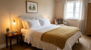 A Calm, Welcoming Guest Room: Simple Comfort and Safety for Overnight Visitors